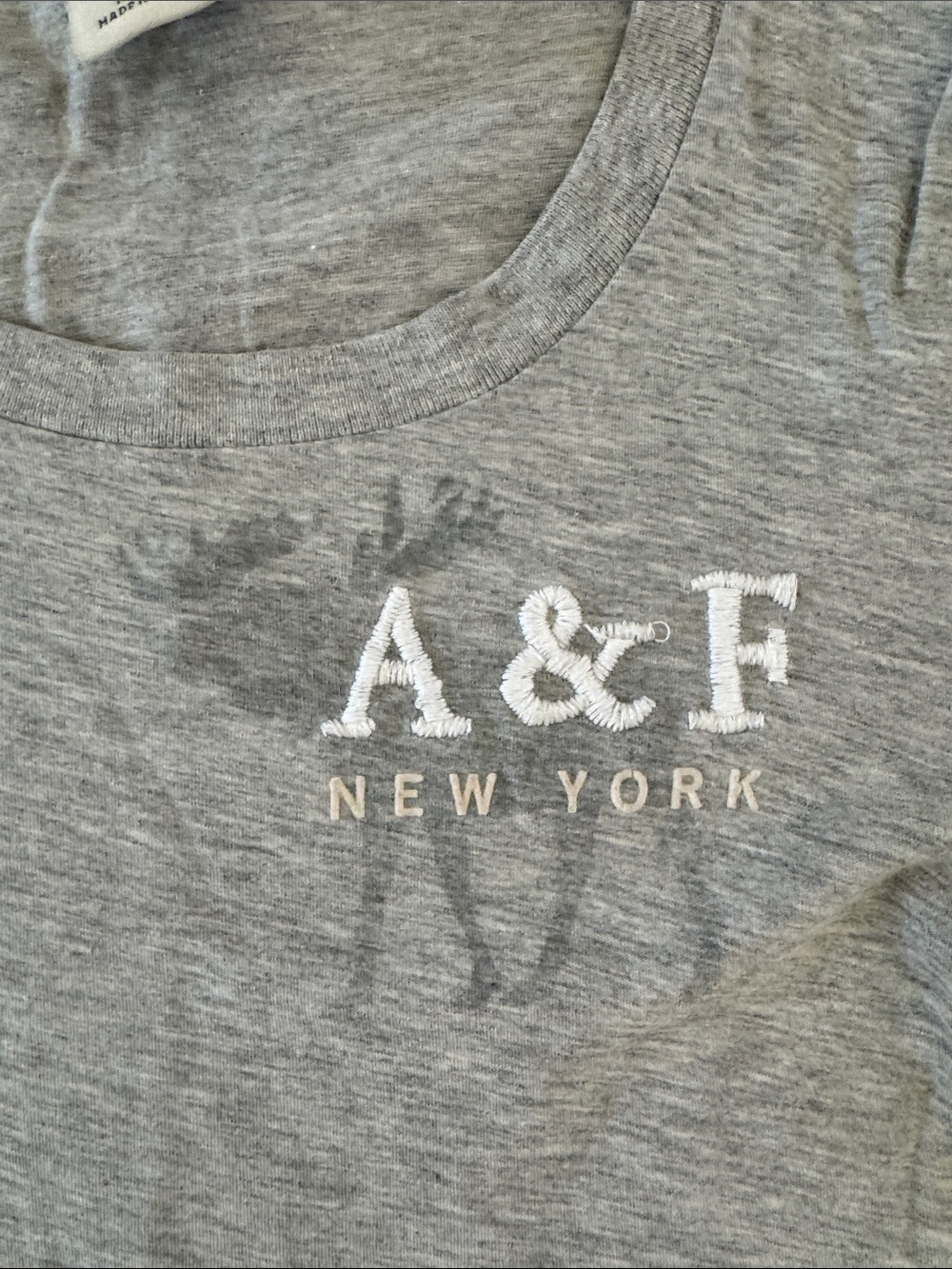 2/$20 Vintage Abercrombie & Fitch Tees, TShirts, Size Small, Gray - Picture 11 of 13